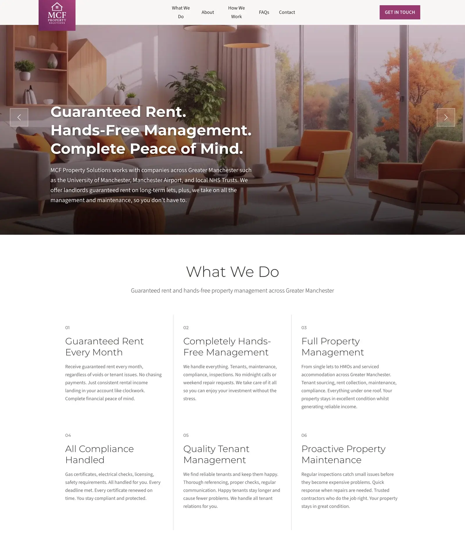MCF Property website